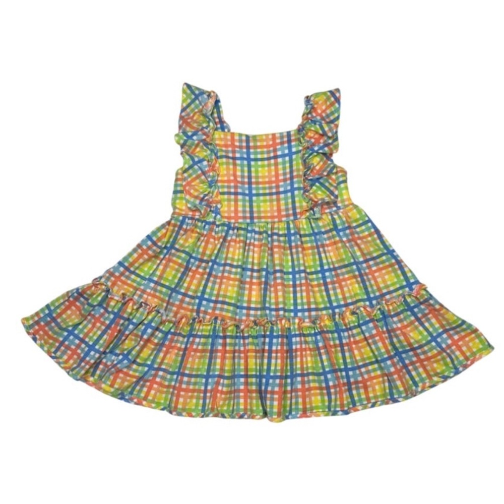 Rare Editions Check Print Dress‎